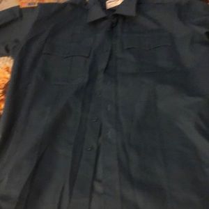 Long sleeve button down uniform shirt